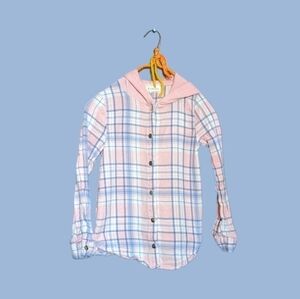 Plaid Button Down Long Sleeve Top